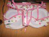 Conjunto estampado rosa com flores ( costas )